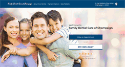 Desktop Screenshot of familydentalcarechampaign.com