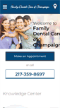 Mobile Screenshot of familydentalcarechampaign.com
